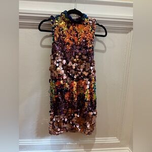 Nasty Gal Purple Sequin Party Dress Size 4